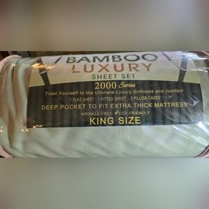 Bamboo Luxury King Size Sheet Set